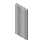 Šamotová deska zadní, střed KV DYNAMIC 2G 44. 55. 13 (B)